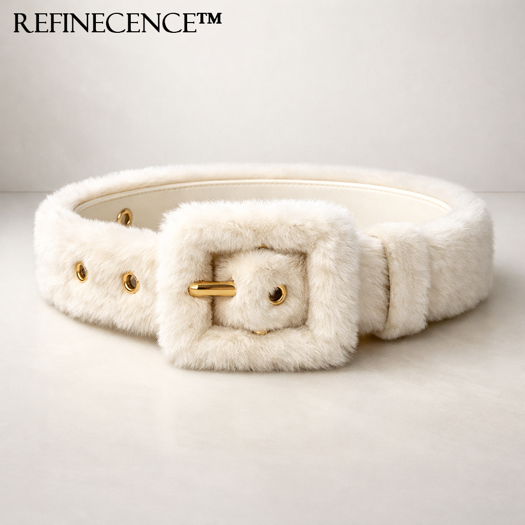 Refinecence™ Ivory Cloud Wrap Belt