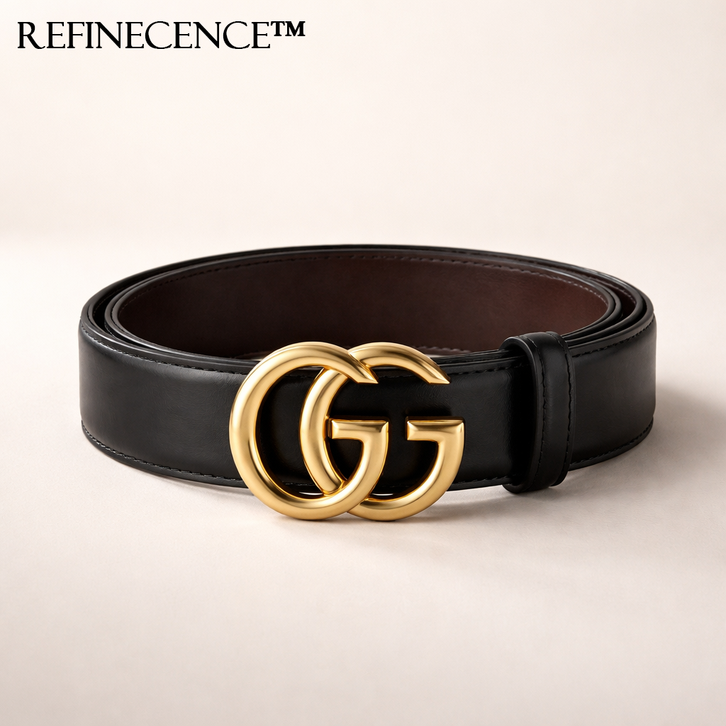 Refinecence™ Noir Crest Statement Belt